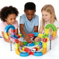 121-Piece 3D Electric Track Car Set